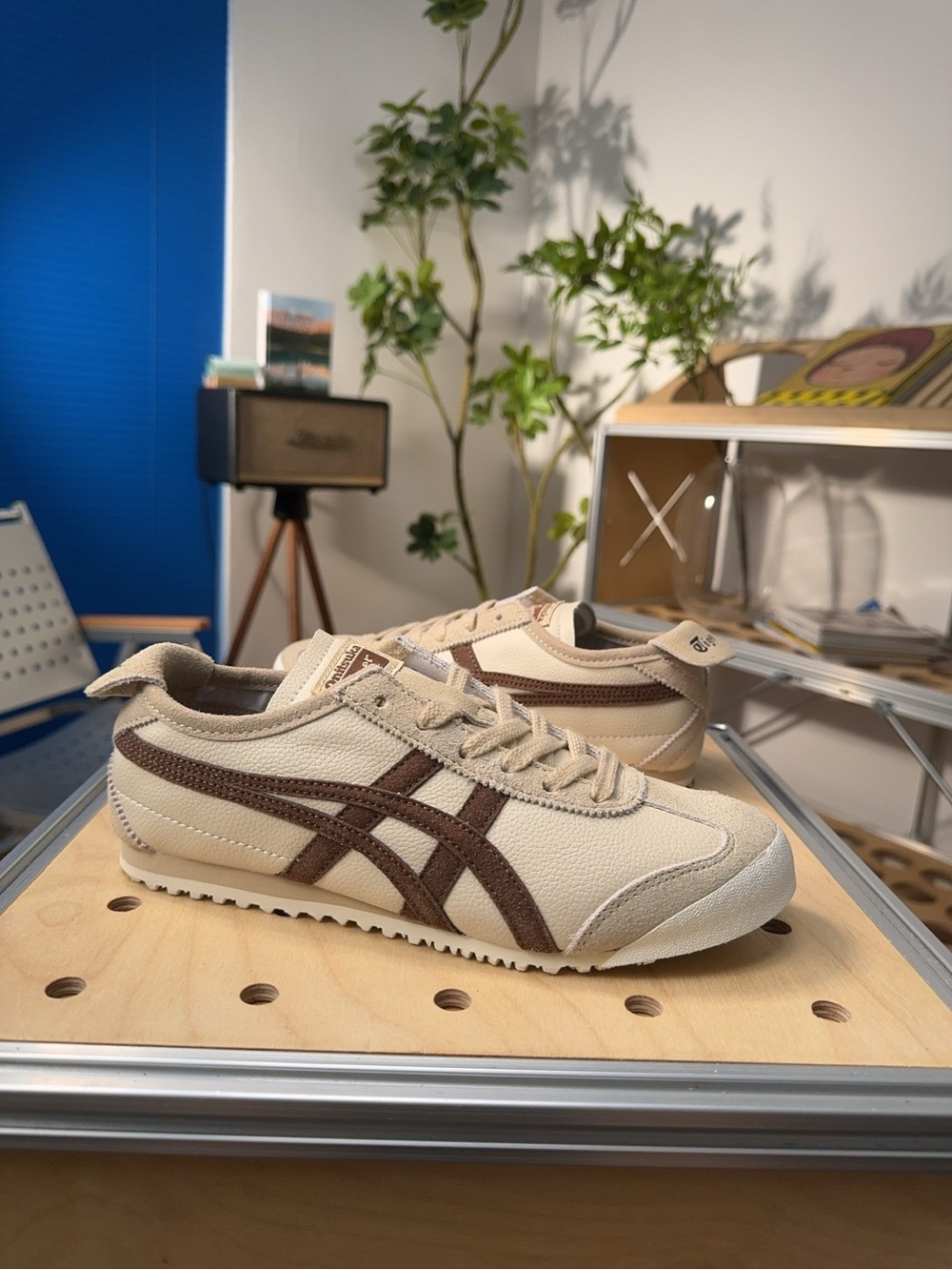 Onitsuka Tiger Mexico 66 Cream Brown Sneakers Women